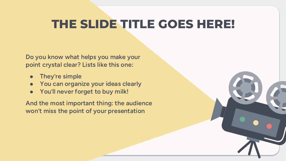 Free Movie Clapperboard Presentation Theme 7