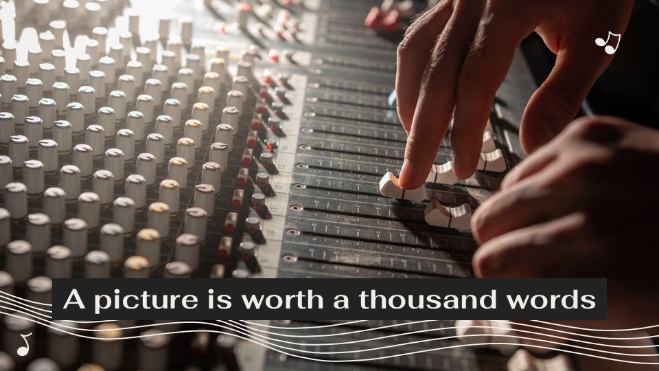 Free Music Record Studio Powerpoint Template 15