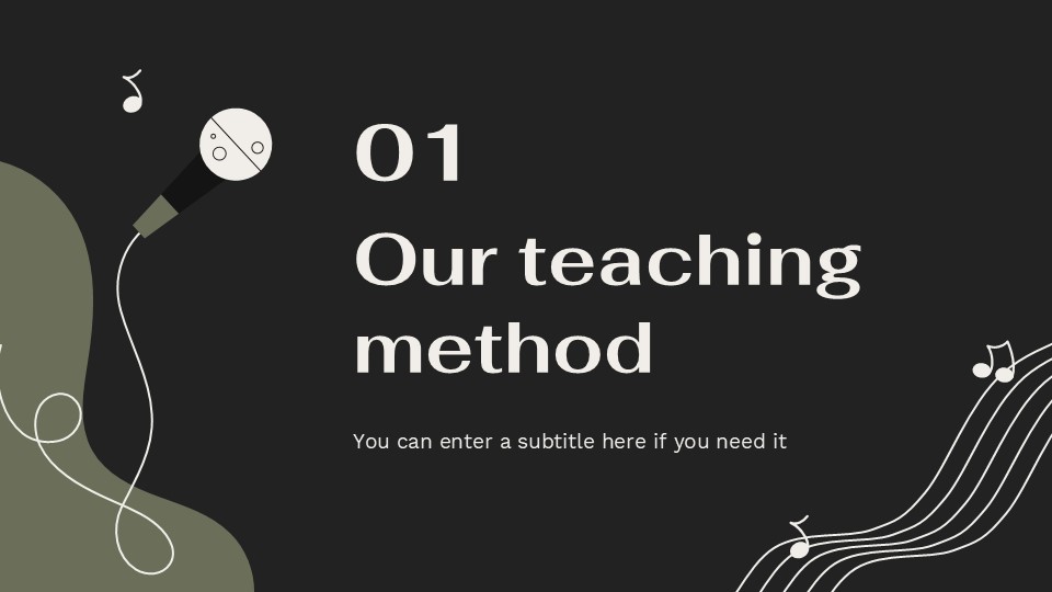 Free Music Record Studio Powerpoint Template 5