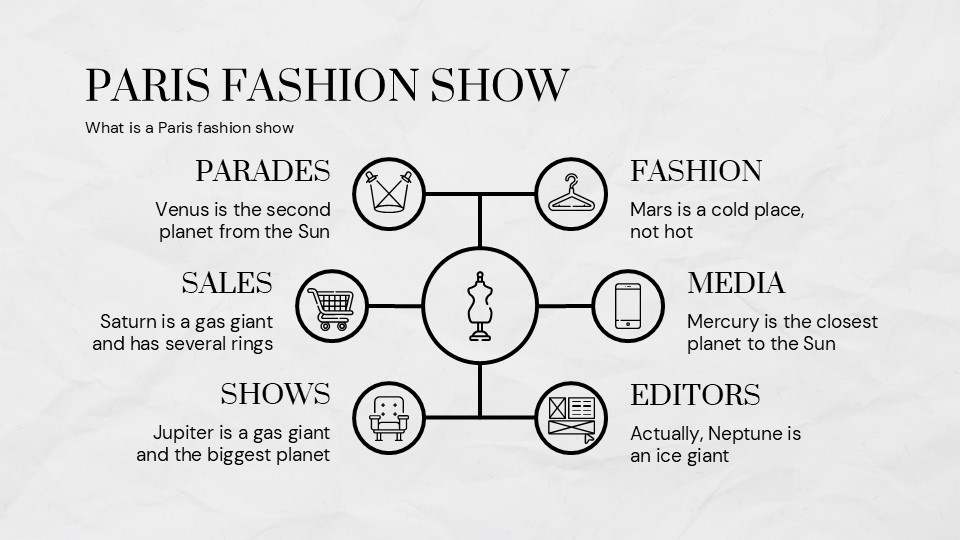Free Paris Fashion Show Infographics For Powerpoint And Google Slides 3