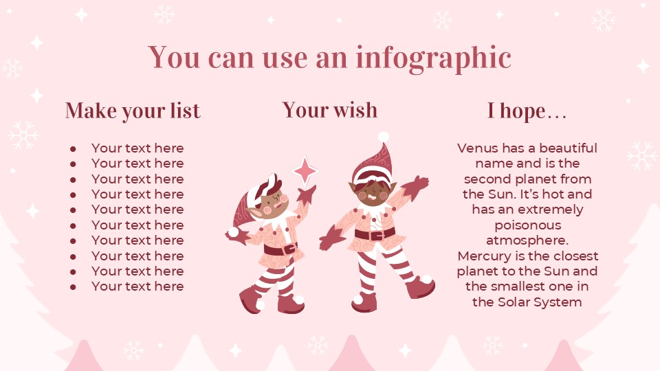 Free Pink Christmas Celebration Powerpoint Template 10