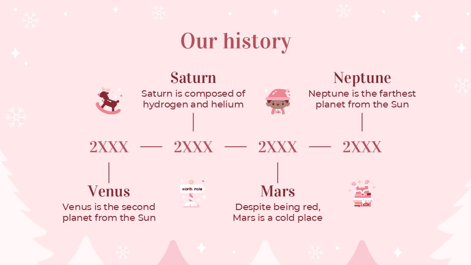 Free Pink Christmas Celebration Powerpoint Template 9