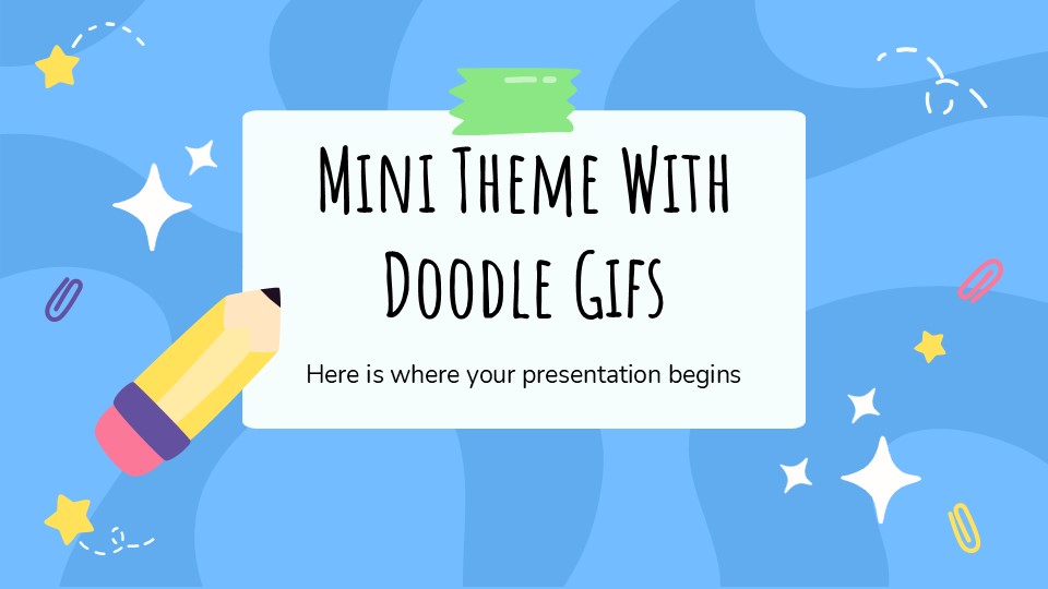 Free Presentation Mini Theme With Doodle Gifs 1
