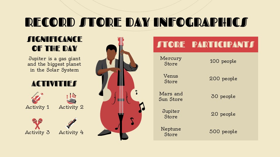 Free Record Store Day Infographics For Powerpoint 5