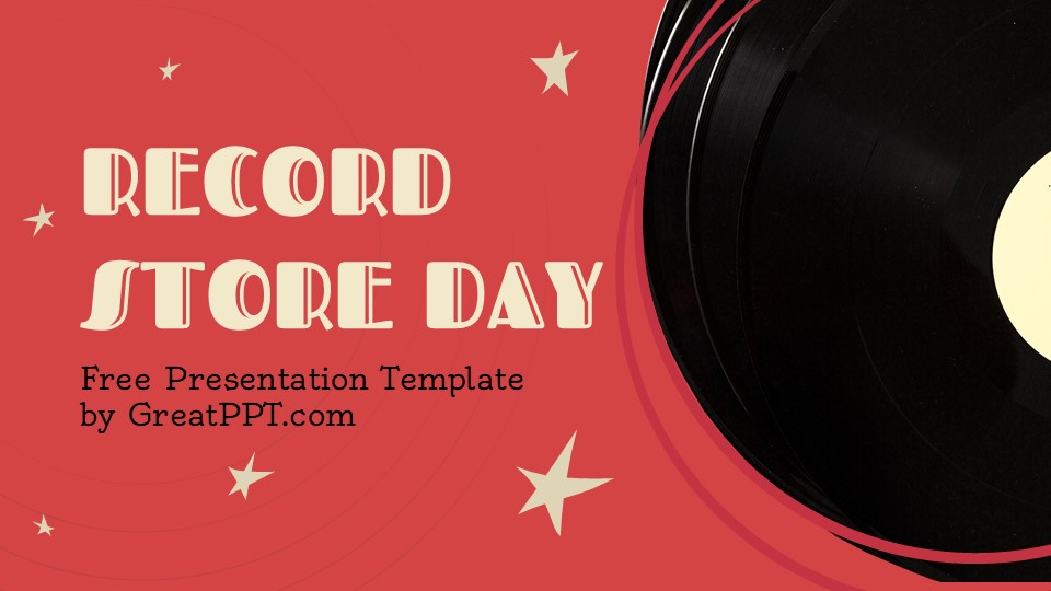 Free Record Store Day Presentation Template 1