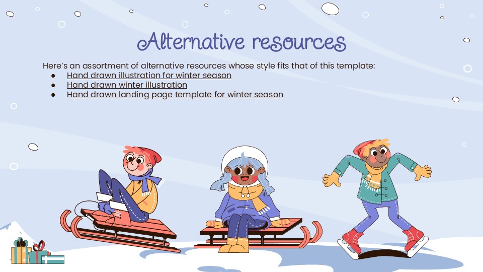 Free Snow Day Fun Powerpoint Template And Google Slides Theme 15