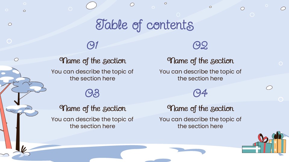 Free Snow Day Fun Powerpoint Template And Google Slides Theme 2