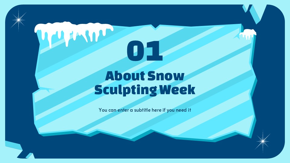 Free Snow Sculpting Week Presentation Template 4