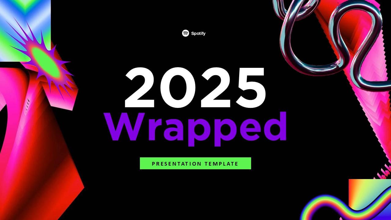 Free Spotify Wrapped 2025 Powerpoint Template 1