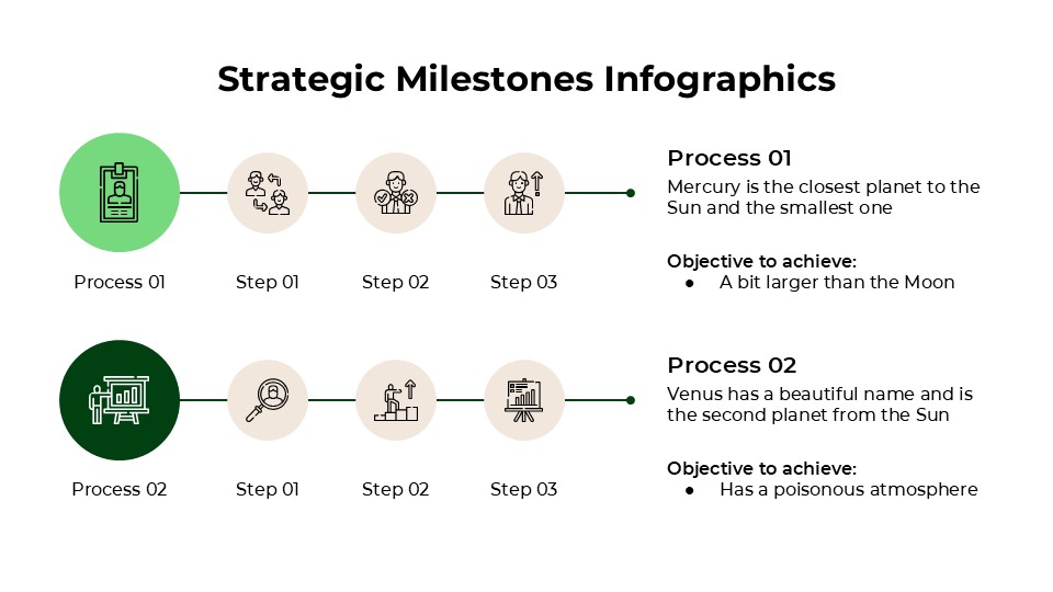 Free Strategic Milestones Infographics For Powerpoint And Google Slides 3