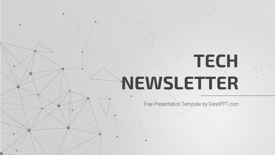 Free Tech Newsletter Powerpoint Template And Google Slides Theme 1