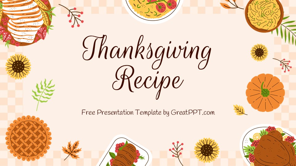 Free Thanksgiving Recipe Presentation Template 1