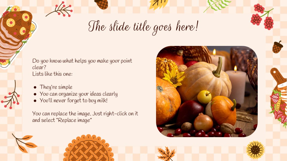 Free Thanksgiving Recipe Presentation Template 4