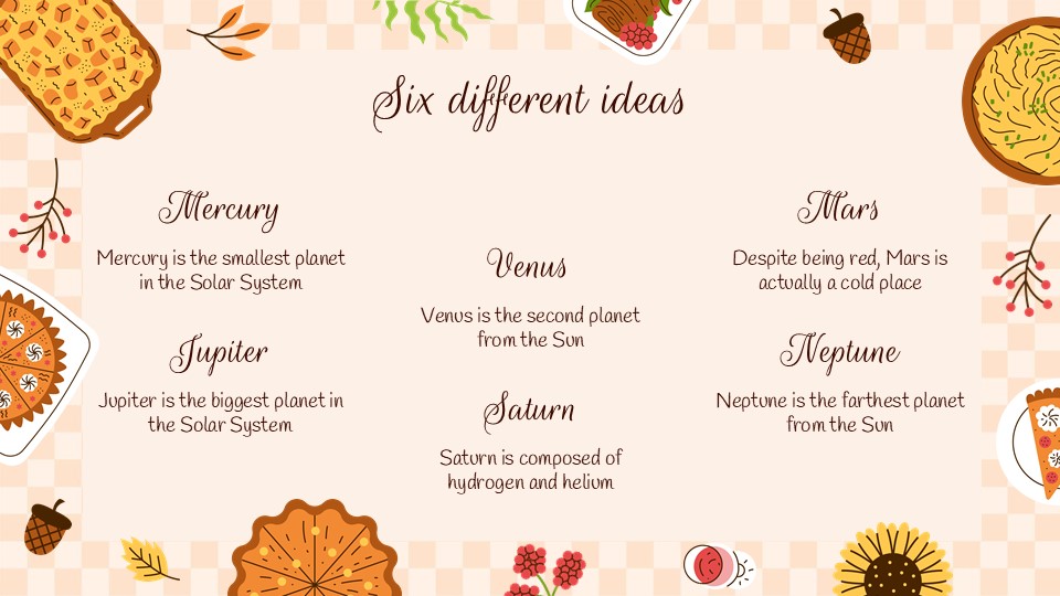 Free Thanksgiving Recipe Presentation Template 7