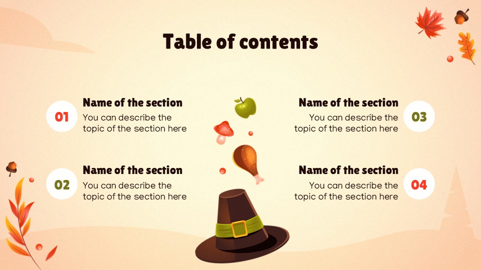 Free Thanksgiving Turkey Presentation Theme 2