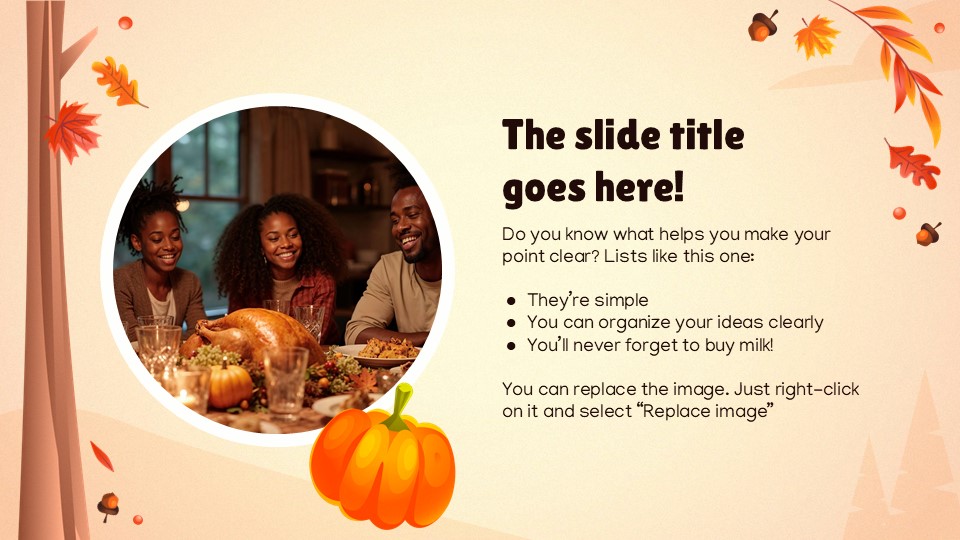 Free Thanksgiving Turkey Presentation Theme 4