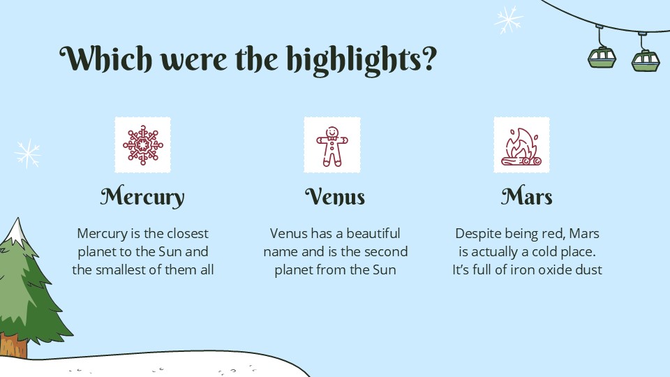 Free Winter Break Recap Presentation Theme 8