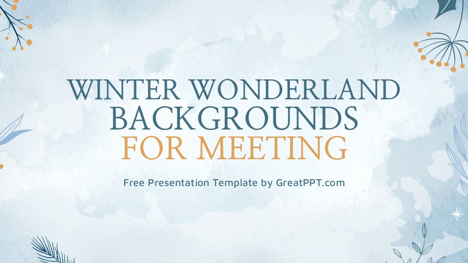 Free Winter Wonderland Backgrounds For Meeting 1