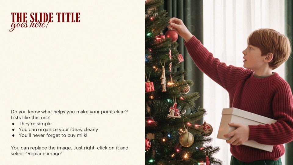 Home For Christmas Powerpoint Template 4