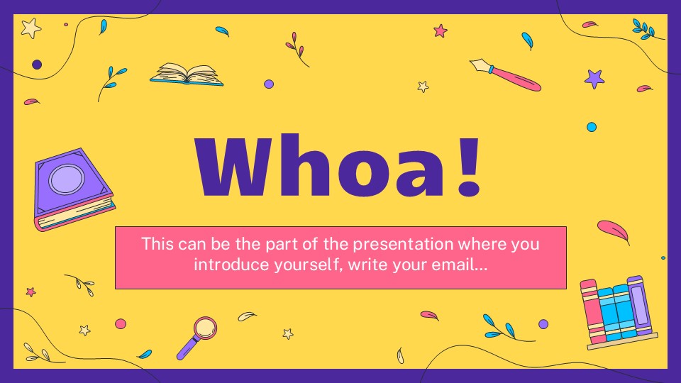 I Love Books Presentation Theme 3