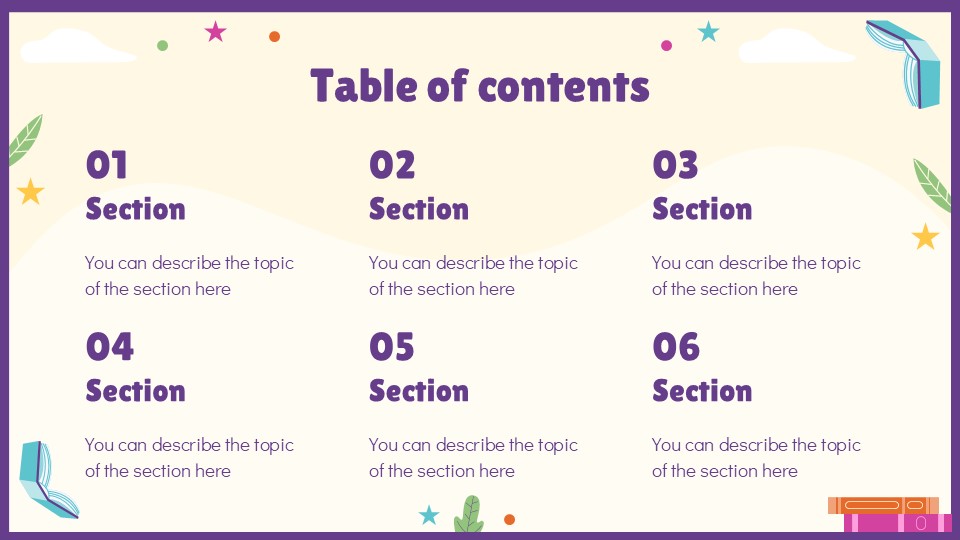 I Love Books And Reading Presentation Template 2