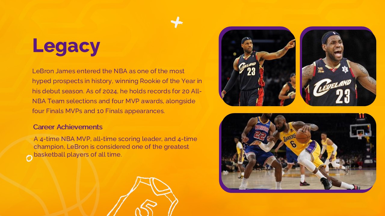 Lebron James Presentation Template 10