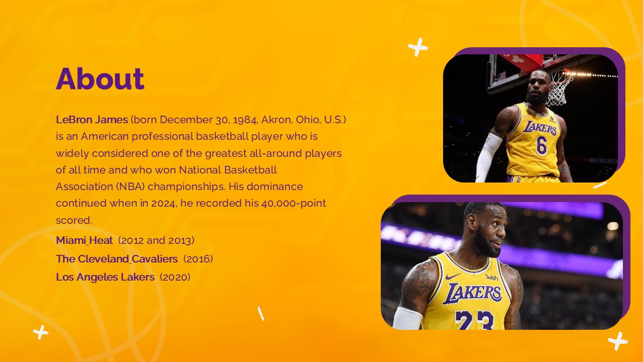Lebron James Presentation Template 2
