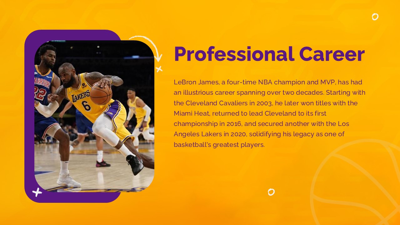 Lebron James Presentation Template 5