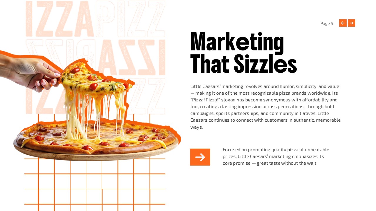 Little Caesars Pizza Powerpoint Template And Google Slides Theme 6