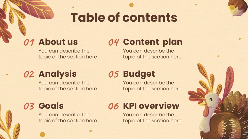 Marketing Plan For Canadian Thanksgiving Day Powerpoint Template 2