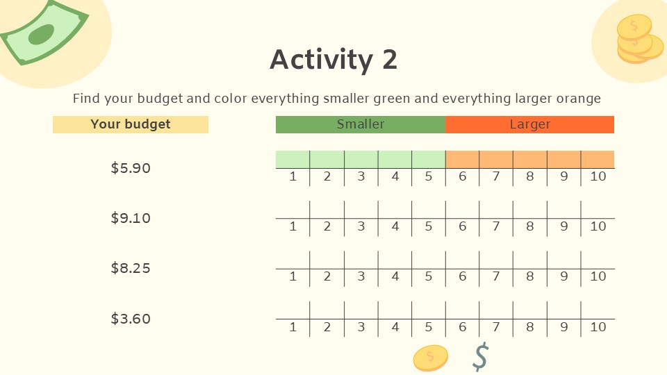 Math Subject Activities For Elementary Presentation Template 6