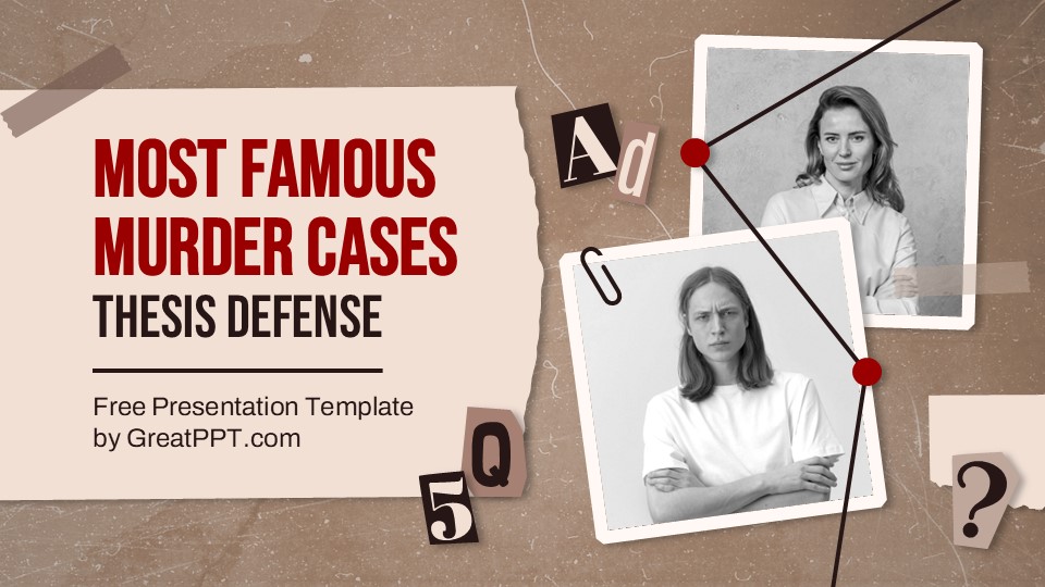 Most Famous Murder Cases Thesis Defense Presentation Theme 1