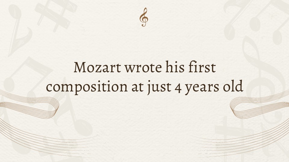 Music Subject For High School Mozart Powerpoint Template 13