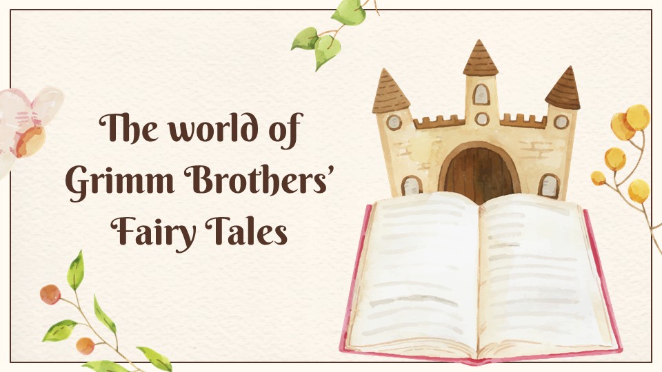 The World Of Grimm Brothers' Fairy Tales Presentation Theme 1