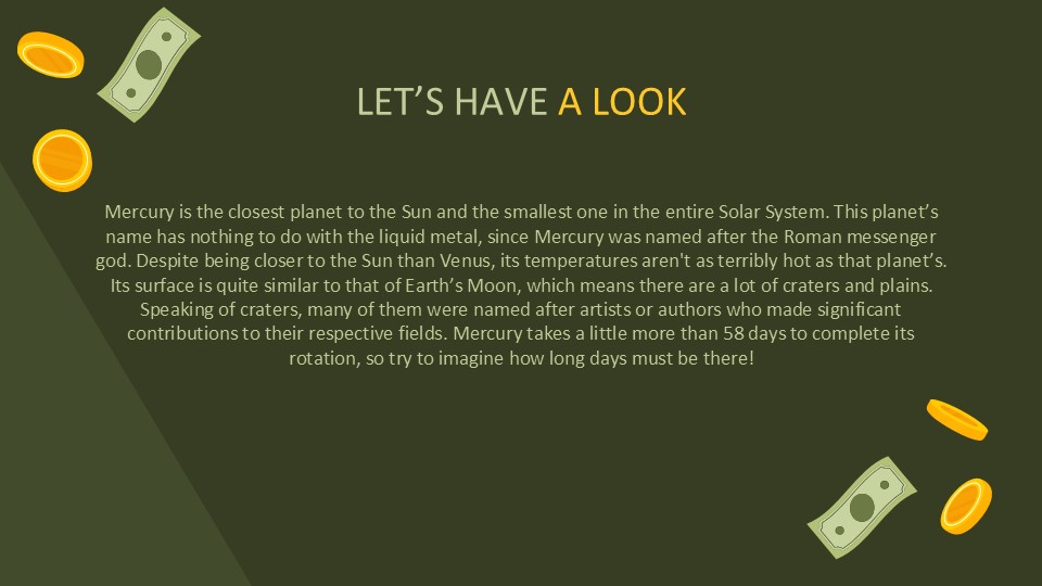 幻free Falling Money Background Animation Powerpoint Template 5