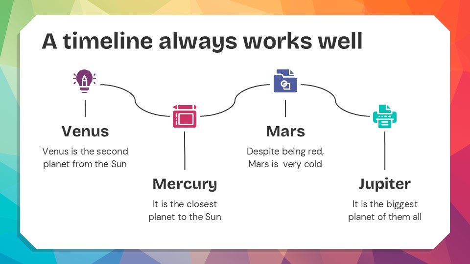 Colorful Low Poly Lesson For Elementary Presentation Theme 10