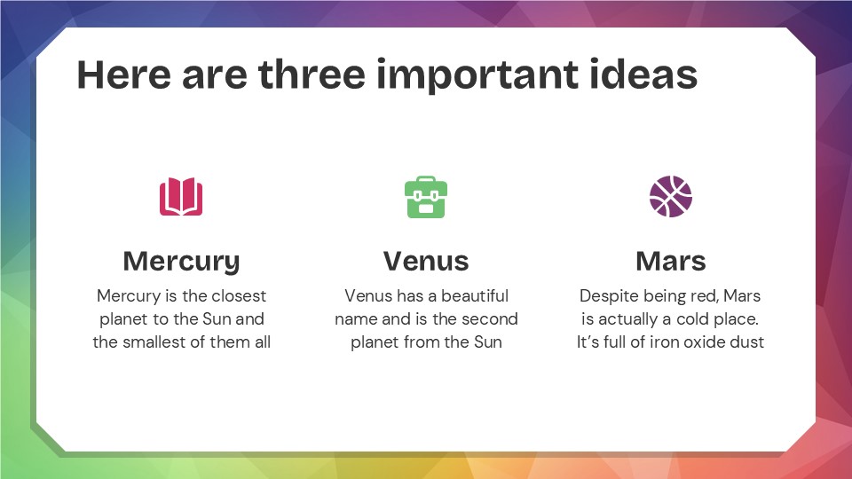 Colorful Low Poly Lesson For Elementary Presentation Theme 7