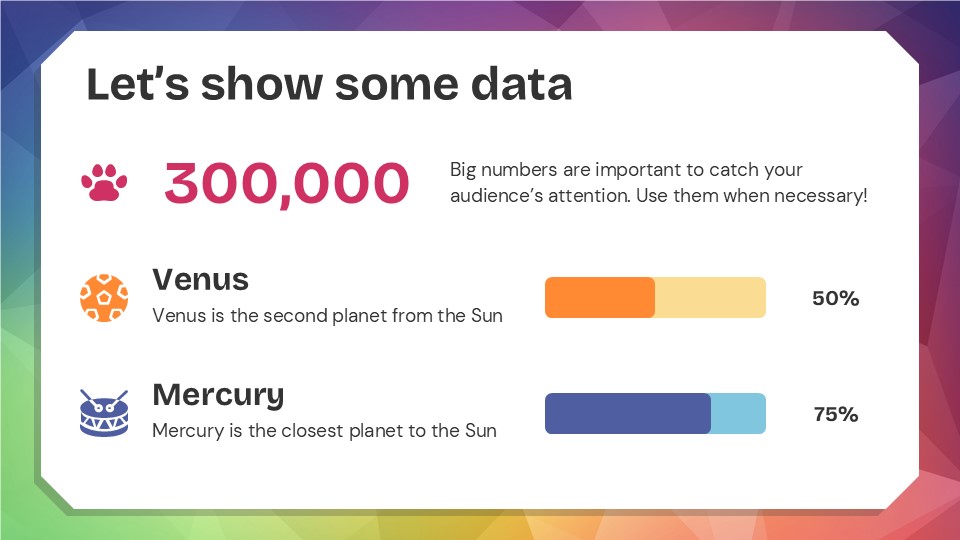 Colorful Low Poly Lesson For Elementary Presentation Theme 9