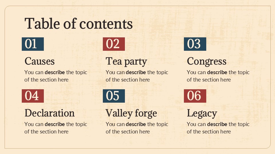 Free American Revolution Presentation Theme 2