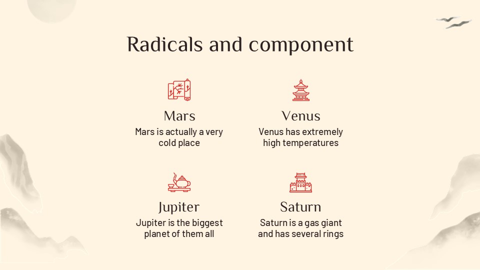 Free Ancient Chinese Characters Powerpoint Template 10