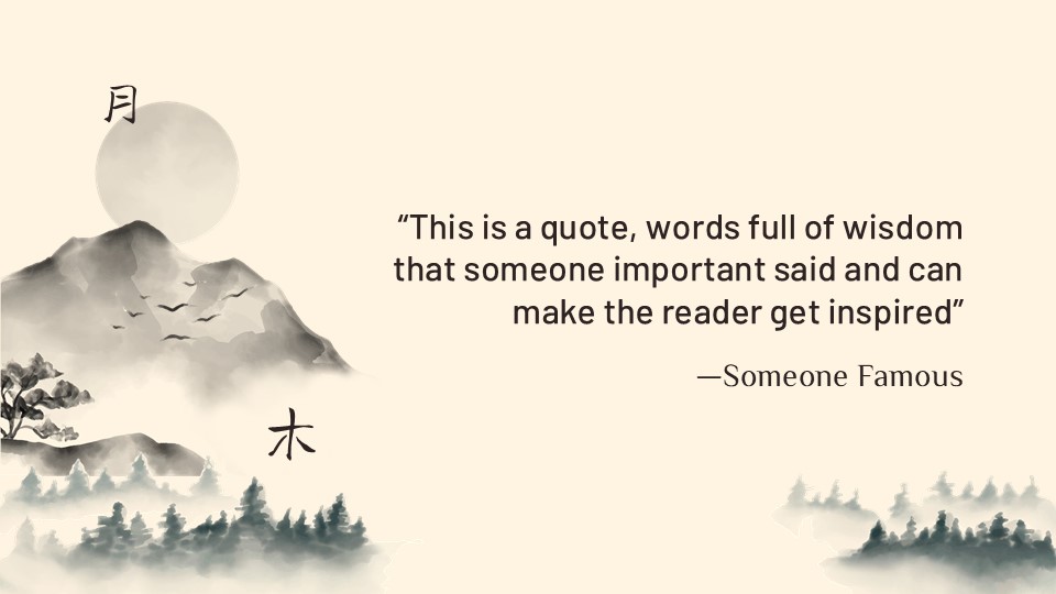 Free Ancient Chinese Characters Powerpoint Template 14