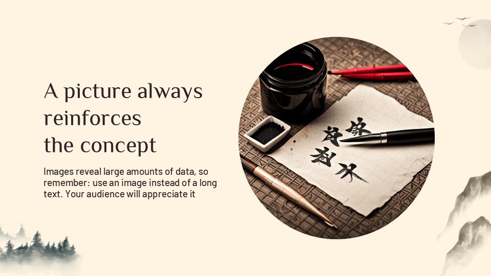 Free Ancient Chinese Characters Powerpoint Template 16