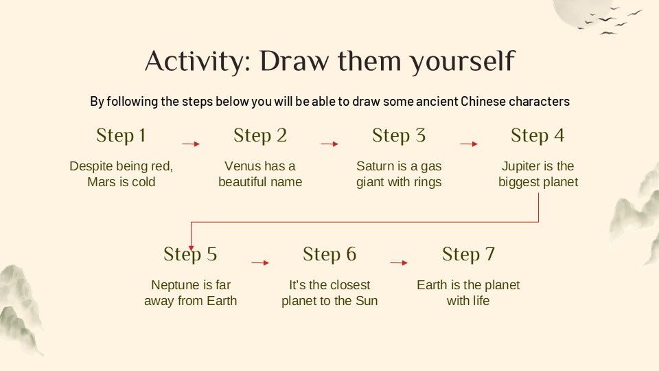 Free Ancient Chinese Characters Powerpoint Template 31