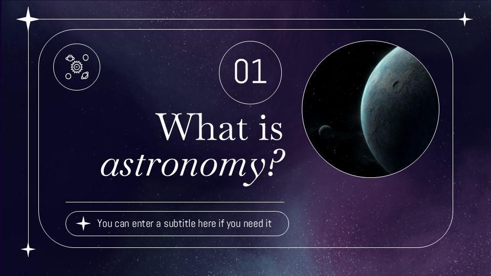 Free Astronomy Presentation Minitheme 4