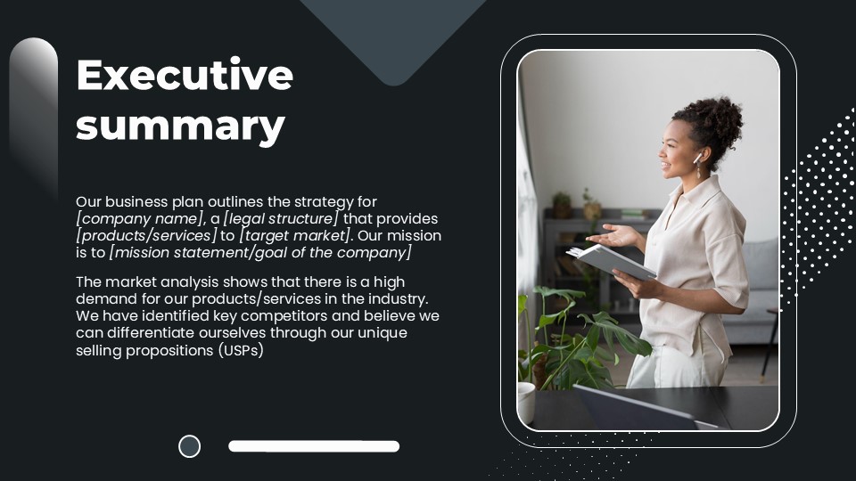 Free Black Yearly Sales Plan Presentation Theme 3