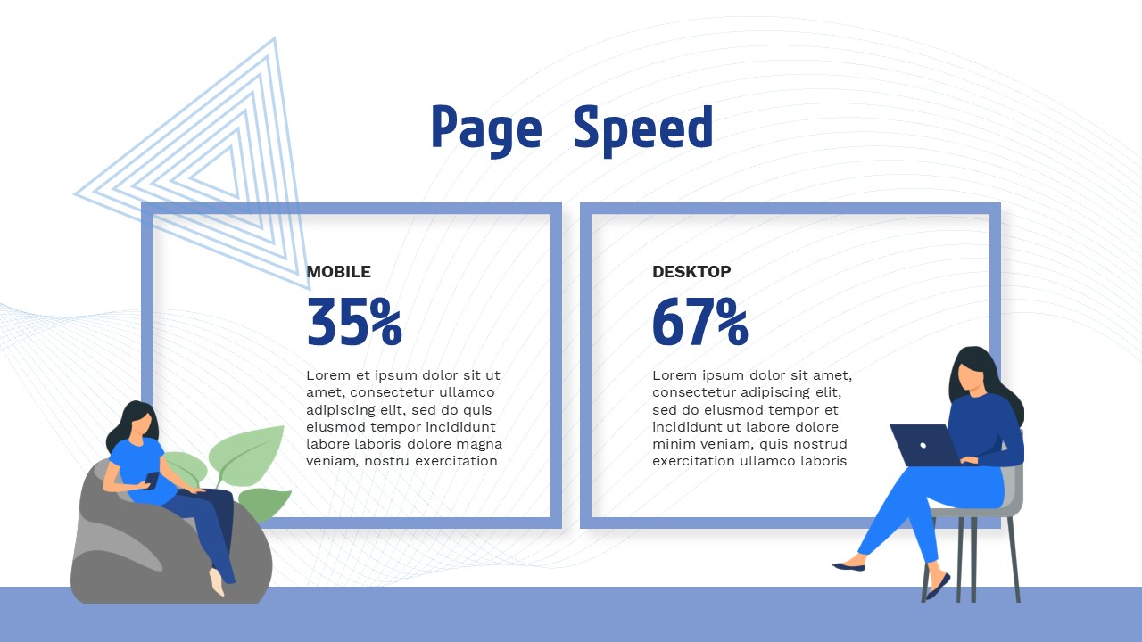 Free Blue Seo Report Powerpoint Template 10