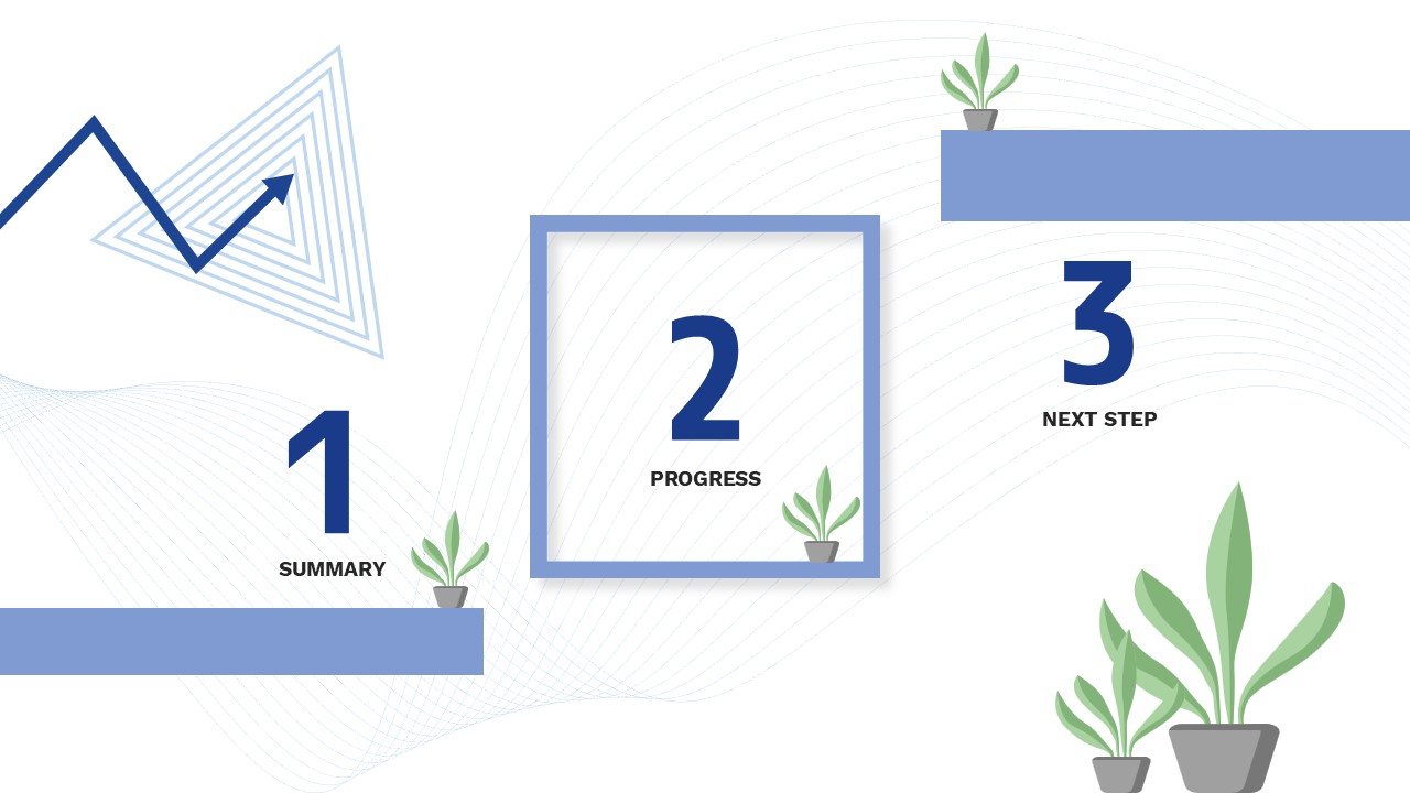 Free Blue Seo Report Powerpoint Template 3