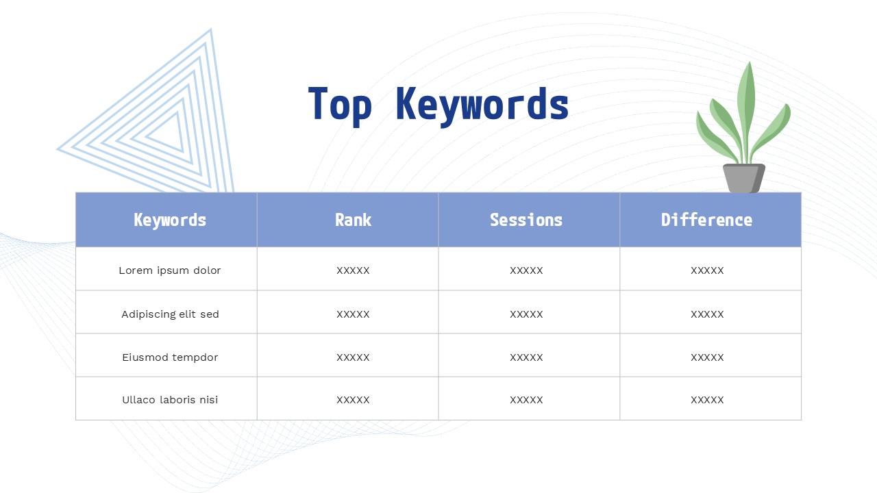 Free Blue Seo Report Powerpoint Template 8