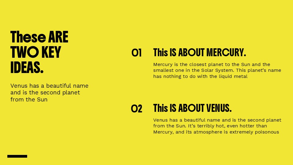 Free Bold Typography Presentation Theme 6