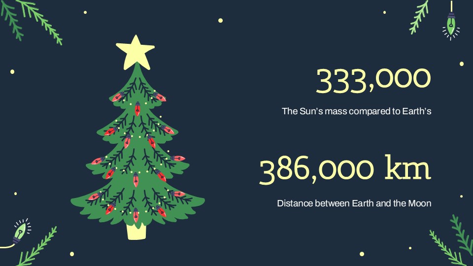 Free Christmas Tree Lights Presentation Theme 12